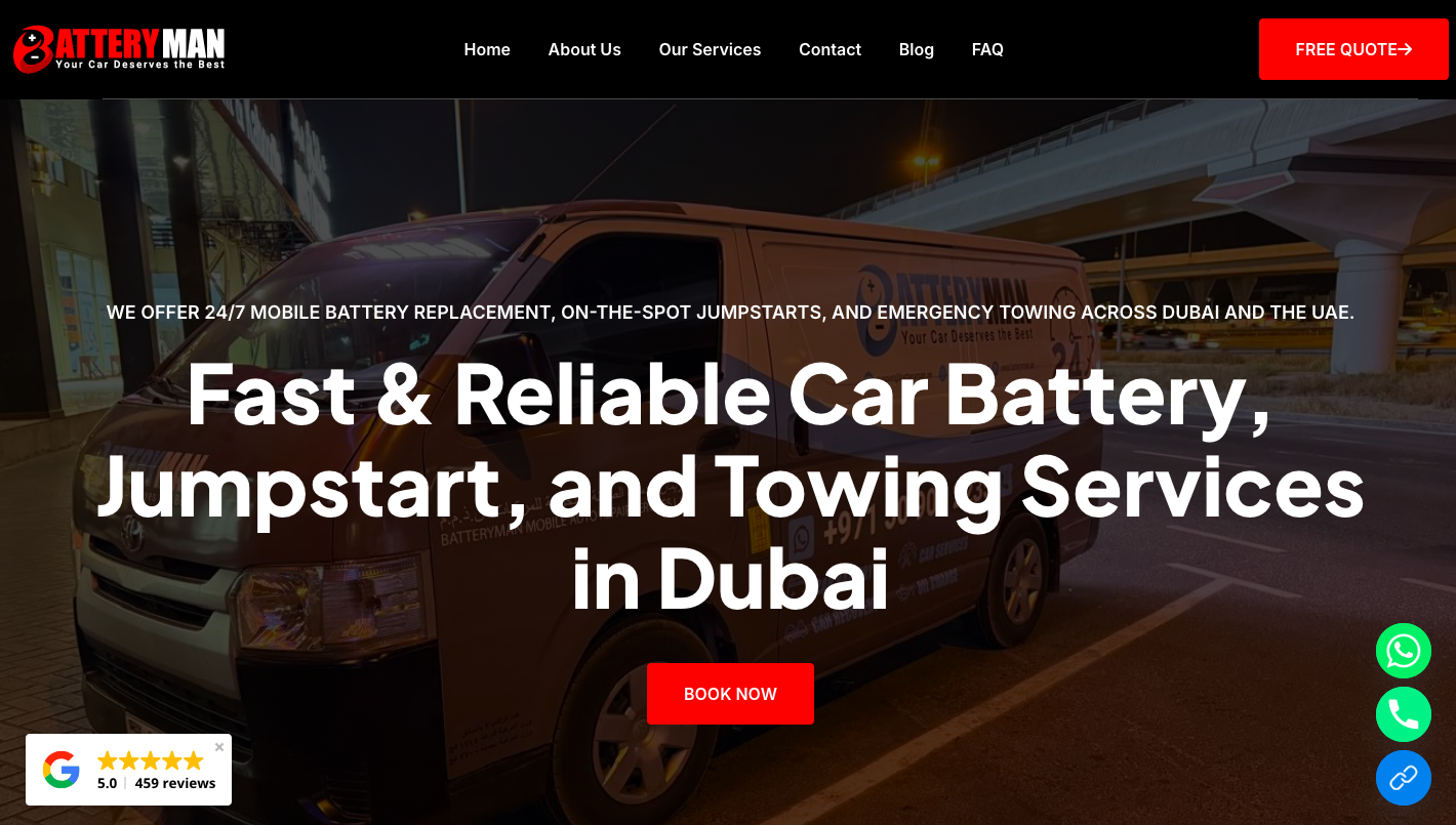 Battery Man Homepage